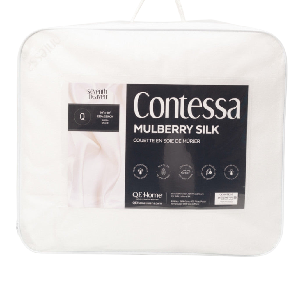QEHOME Contessa Mulberry Silk Duvet Queen