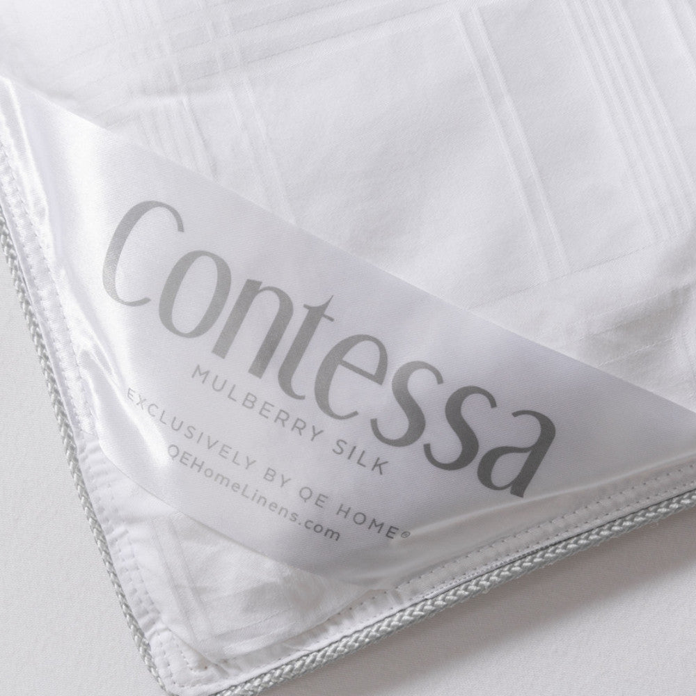 QEHOME Contessa Mulberry Silk Duvet King