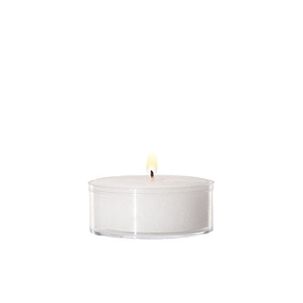 5 Hour Unscented Clear Cup Tealight Candles - 50 per Pack