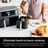 Ninja® Foodi® 6-in-1 10-qt. XL 2-Basket Air Fryer with DualZone™ Technology