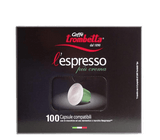 Caffè Trombetta Espresso Coffee Capsules, 100-pack , Black