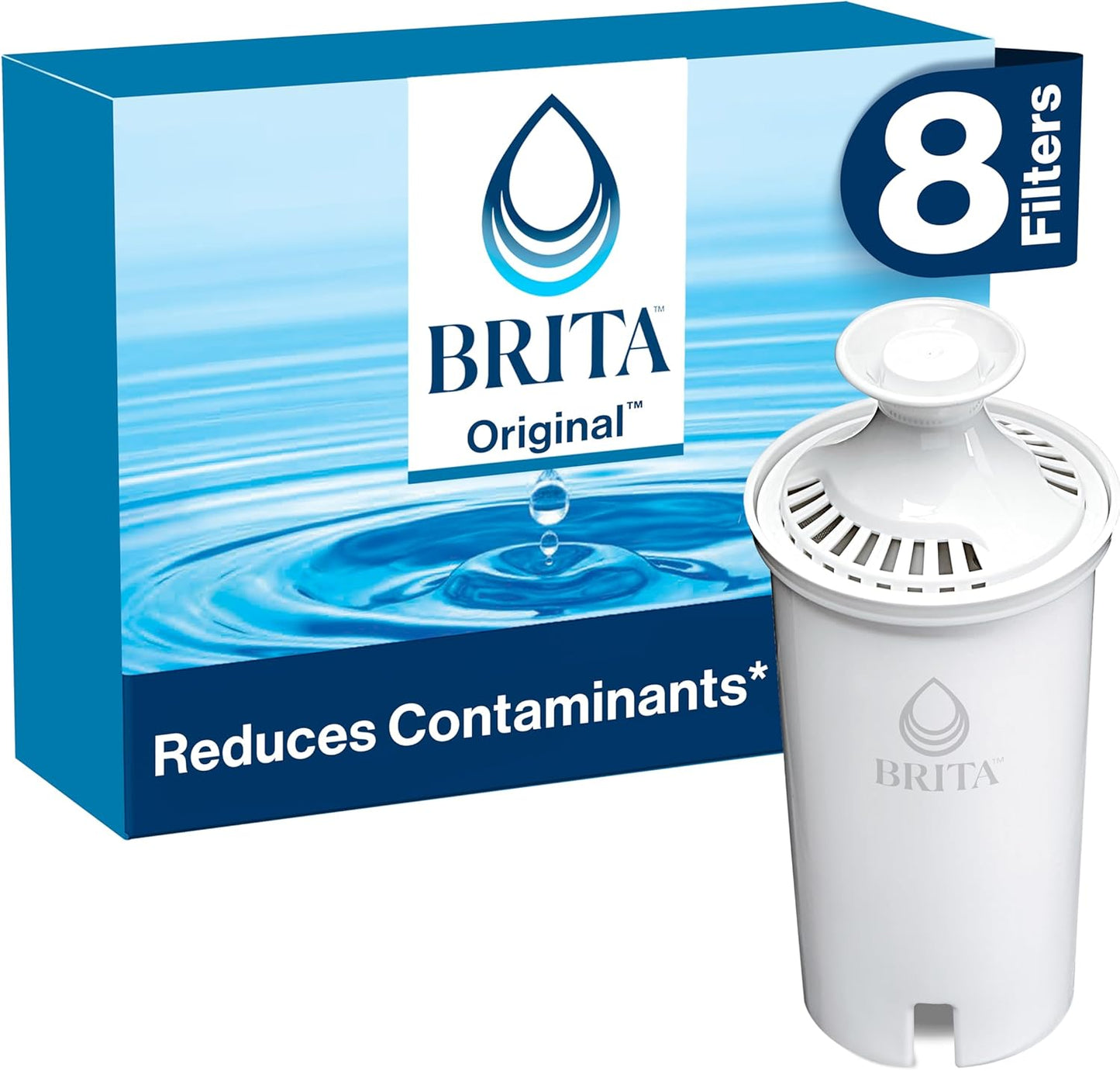 Brita , Replacement Filters 8-pack , White