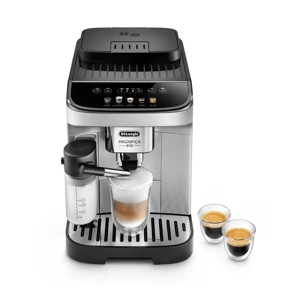 DELONGHI ECAM29063SB Magnifica Evo with LatteCrema System Super Automatic Machine- Quality Recertified with Home Essentials Warranty