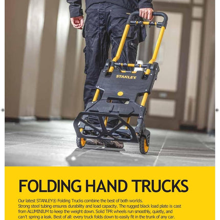 Stanley, 2-in-1 foldable truck SXWTD-FT585, Black/Yellow