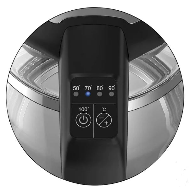 Cuisinart , Digital Double Layer Glass Tea Kettle, Black