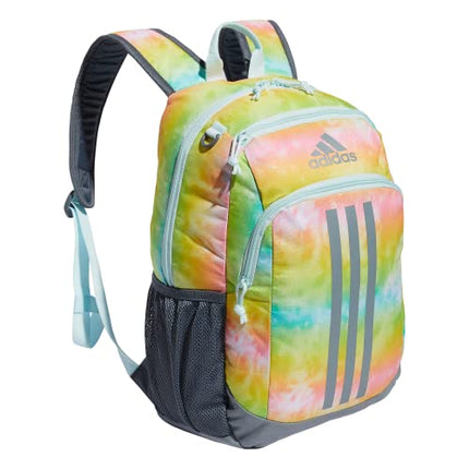 adidas Creator 2.0 Backpack (21L) Durable Small Athletic Laptop Bag, Stone Wash Rainbow/Grey/Almost Blue, One Size
