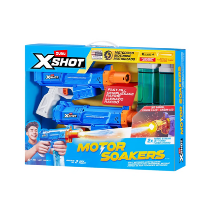 Zuru , Xshot Turbo Stream Motor Soaker, Blue