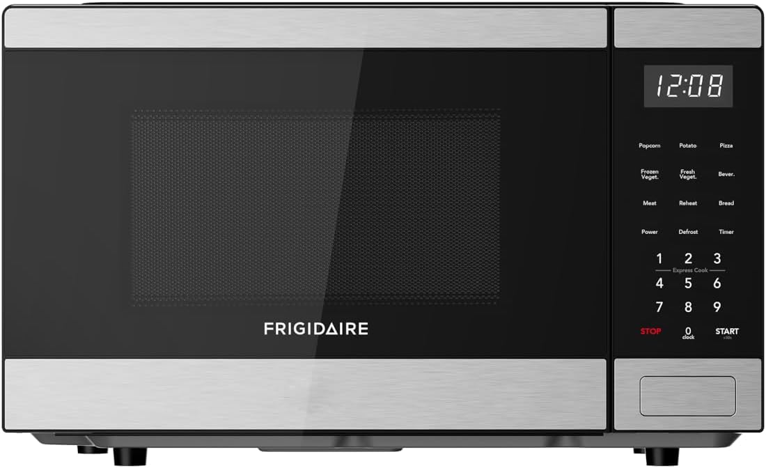 Frigidaire , 0.9 CU. FT. Microwave, Digital Control Panel - Auto Cooking Settings - Child Safety Lock , Stainless Steel