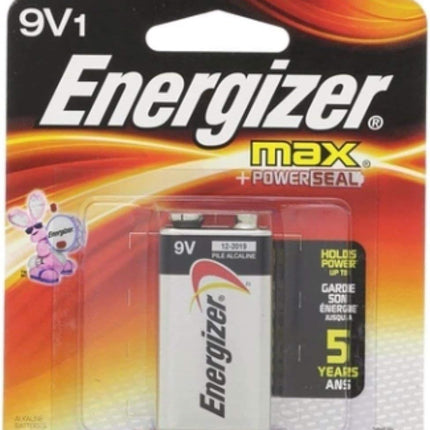 Energizer MAX Alkaline Battery 9 Volt 1 Each (Pack of 11)
