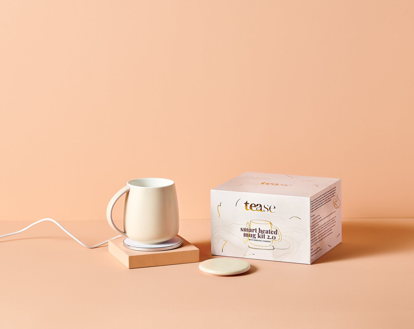 Smart Heated Mug Kit 2.0 with Wireless Charger